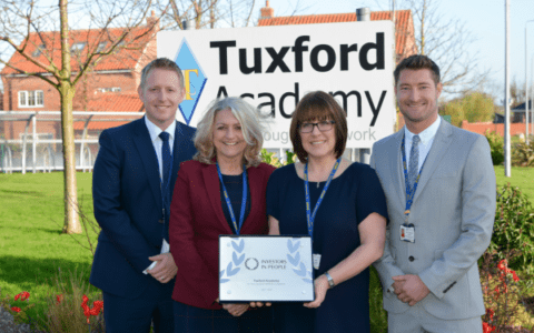 Tuxford Academy amongst 1% of organisations to be awarded accreditation