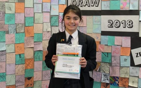 Sophie wins the Big Draw