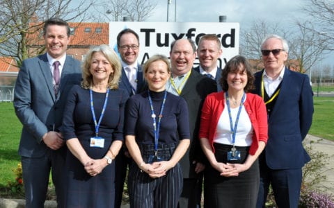Sir George Berwick and Richard Lockyer visit Tuxford Academy