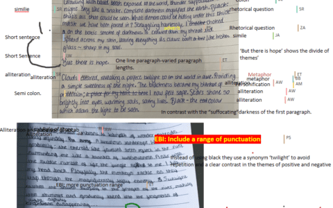 GCSE English students use new technology to work collaboratively from home