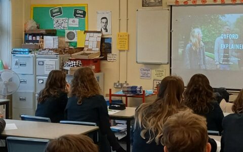 Tuxford students have a special visitor from the University of Oxford