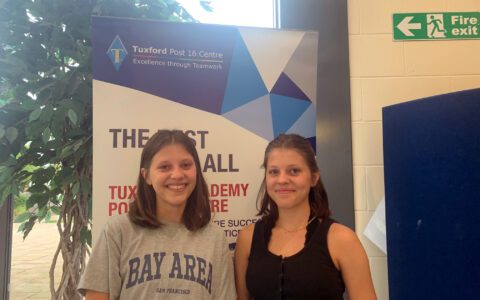 Tuxford students celebrate outstanding A level success