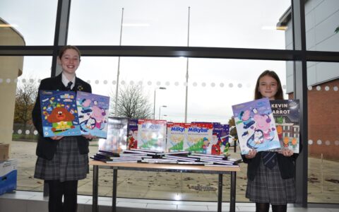 Calendars and food donations for Newark and Tuxford Foodbank