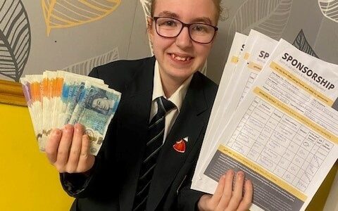 Caitlyn's fundraising success for Lincs and Notts Air Ambulance