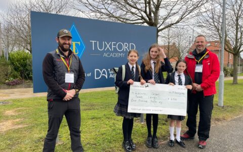 Cheque presentation to LOPC
