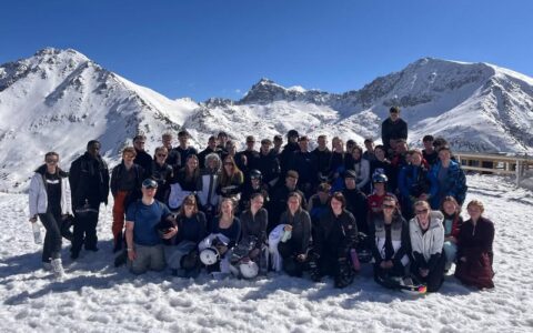 ski trip staff and students