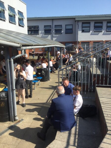 MFL celebration in playground