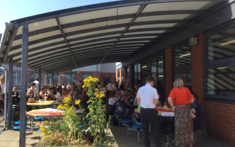 MFL celebration in outdoor space