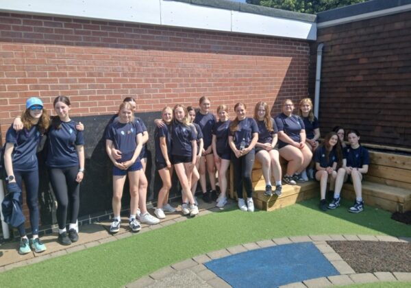 Y9 students at Muskham Primary School sports day