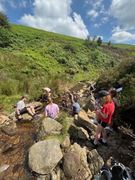 Students relaxing in dales