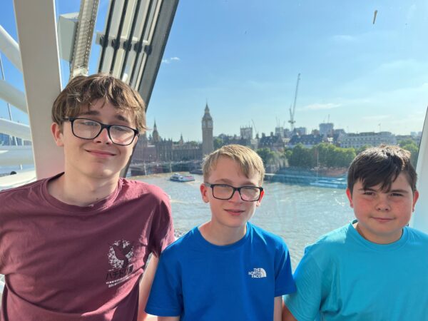 Students in London Eye