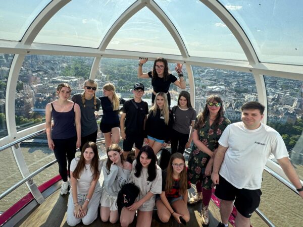 Students in London Eye