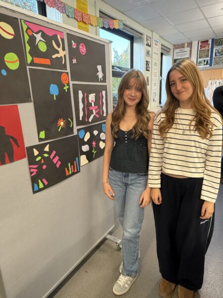 volunteer students by art work