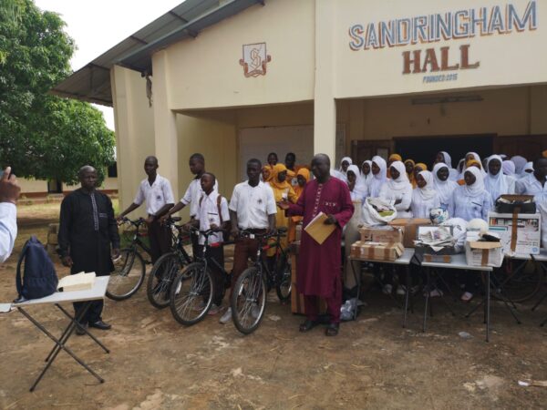 Gambia school with Tuxford bikes