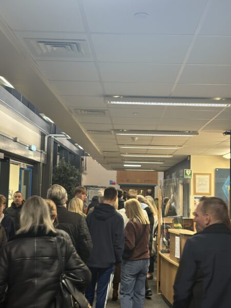 parents arriving at post 16 evening